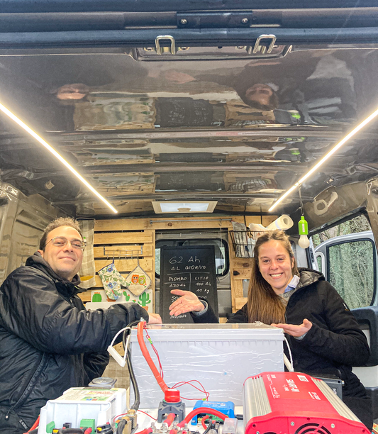 Batteria al litio per il nostro furgone ducato Caronte