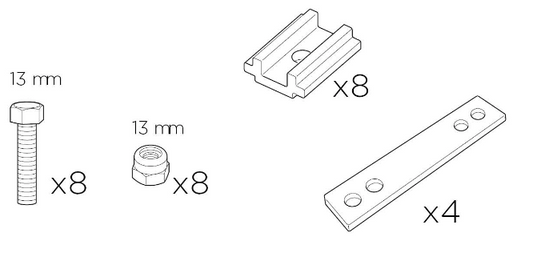 KIT FISSAGGIO TENDA DA TETTO