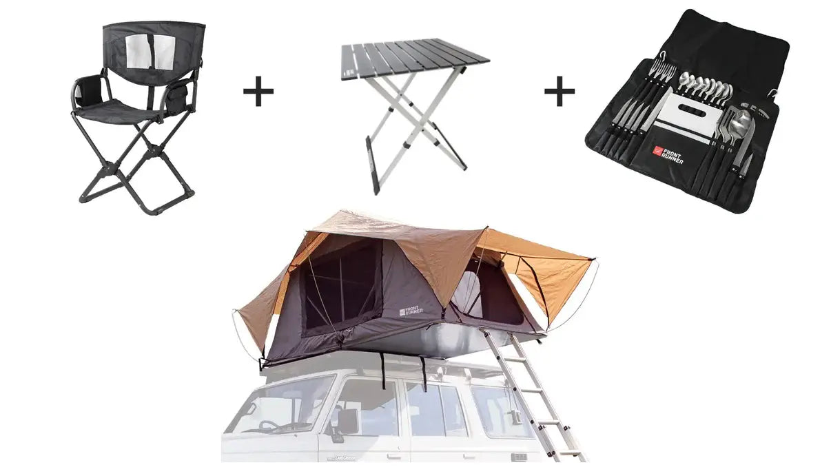 SET-UP TENDA + SEDIA + TAVOLO + KIT POSATE | FRONT RUNNER