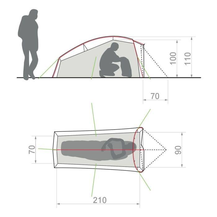 TENDA DA TREKKING ALLROUND TAURUS 1 PERSONA | VAUDE