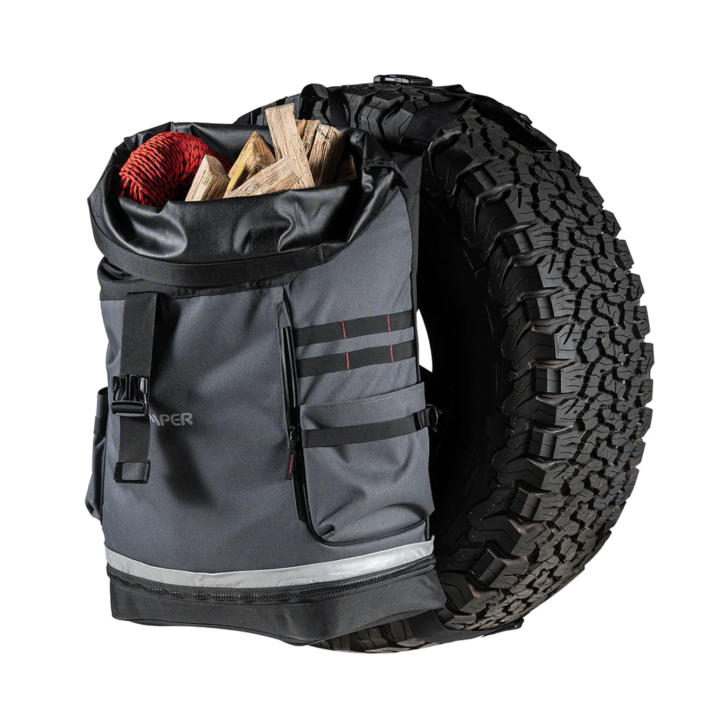 Happy Campers Copertura Ruota Di Scorta – Resistente Alle Intemperie Per Camper, SUV, Rimorchi – Misura 35,6 Cm (Diametro 58-68 Cm)
