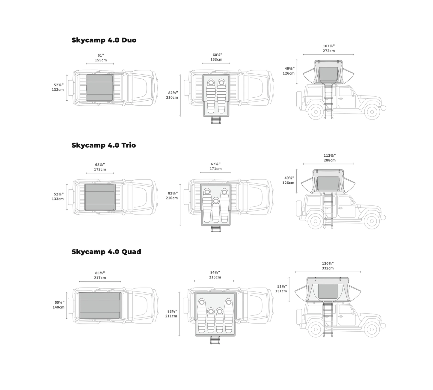 TENDA DA TETTO PER AUTO SKYCAMP 4.0 DUO | IKAMPER