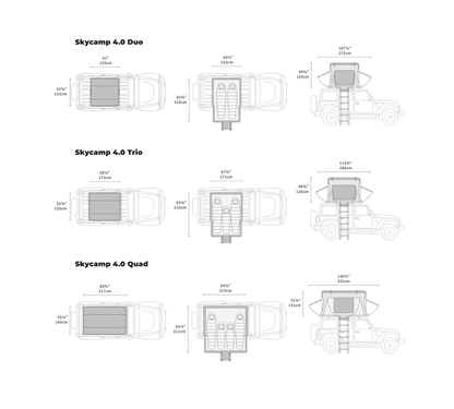 TENDA DA TETTO PER AUTO SKYCAMP 4.0 DUO | IKAMPER