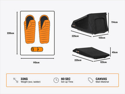TENDA DA TETTO PER AUTO | TENTBOX GO