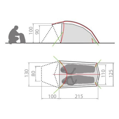 TENDA DA TREKKING ALLROUND TAURUS 2 PERSONE | VAUDE